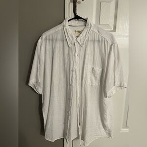 Weatherproof White Casual Button-Down Shirt